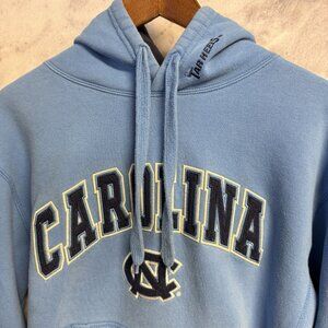 Vintage UNC Tar Heels Hoodie Sweatshirt Mens Large Blue Colosseum Y2K